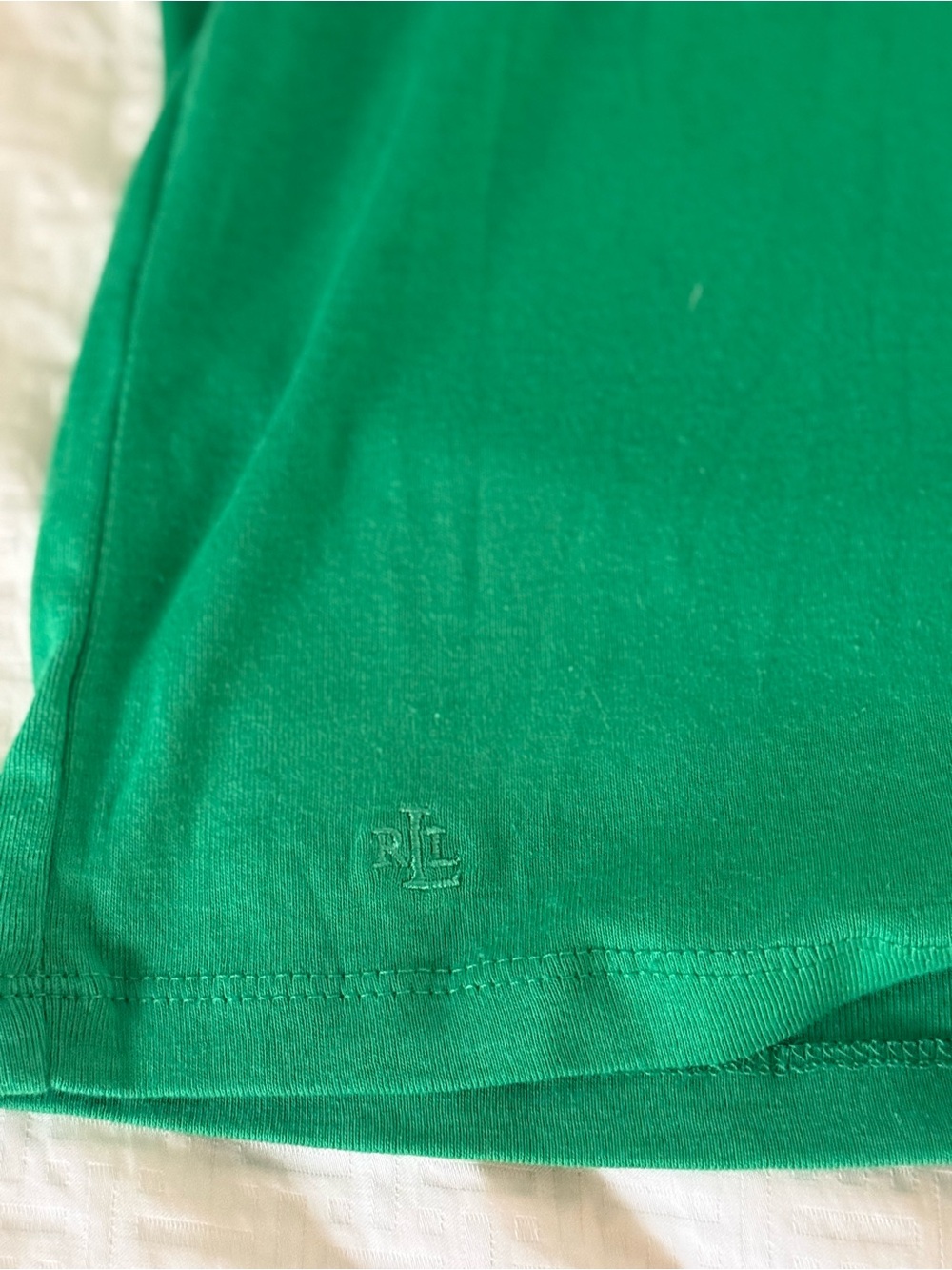 TWO 1X Women’s Short-Sleeve Tops Green Ralph Lauren + Turquoise Calvin Klein - Picture 5 of 9